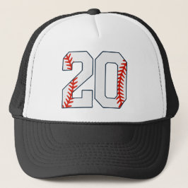 Baseball Jersey Number 20 Trucker Pet