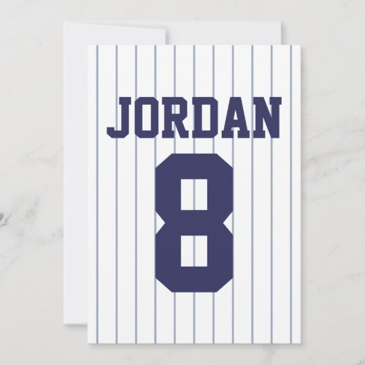 Baseball Jersey - Sports Thème de fête Merci (Devant)