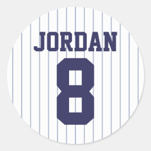 Baseball Jersey - Sportthema Birthday Party Ronde Sticker