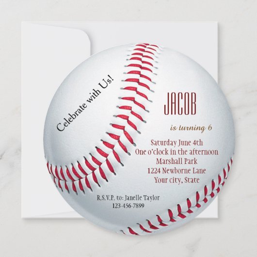 Baseball Kaart (Achterkant)