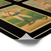  Baseball Kaart Antiek Poster (Hoek)