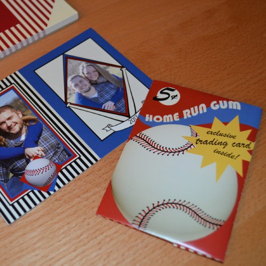  Baseball Kaart Bubblegum Wrapper Notitieblok