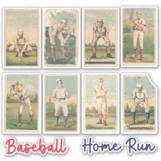  Baseball Kaart Scrapbook Sticker