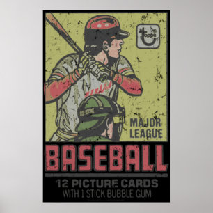 Baseball-Kaarten 1 Poster