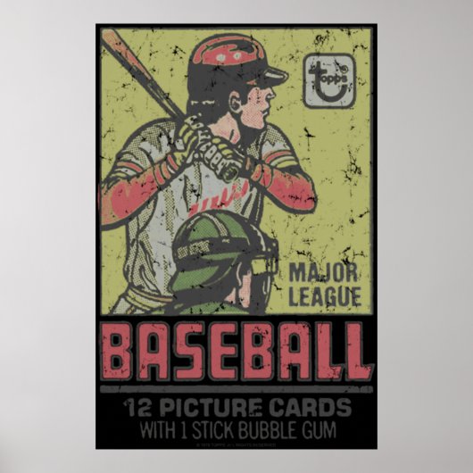 Baseball-Kaarten 1 Poster (Voorkant)