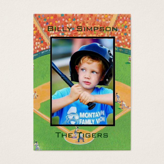 Baseball-Kaarten Visitekaartjes (Voorkant)