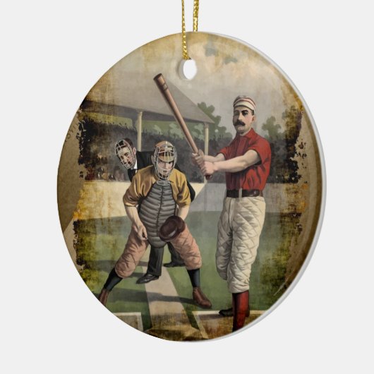 Baseball: Keramisch Ornament (Links)