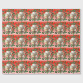 Baseball kerst cadeaupapier (Vlak)