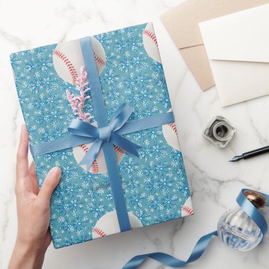 Baseball kerst cadeaupapier (Geschenken)
