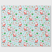 Baseball kerst cadeaupapier (Vlak)