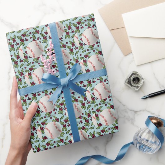 Baseball kerst cadeaupapier (Geschenken)