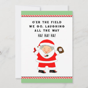 Baseball kerst feestdagenkaart