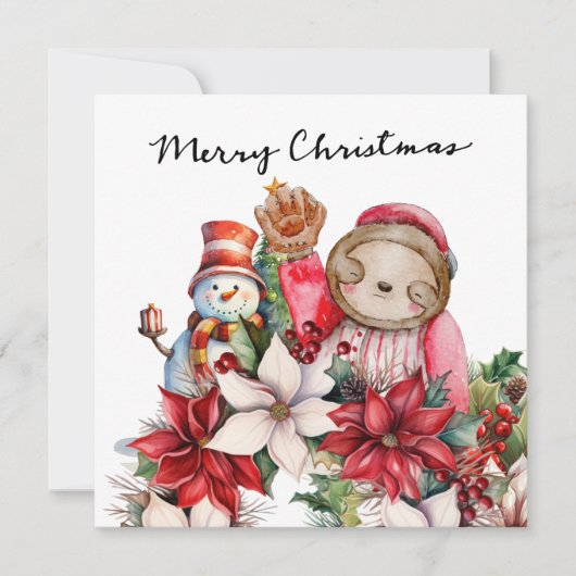 Baseball kerst feestdagenkaart (Voorkant)