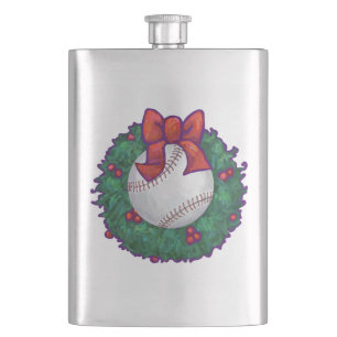 Baseball kerst heupfles