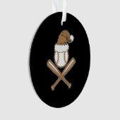 Baseball kerst ornament (voorkant)