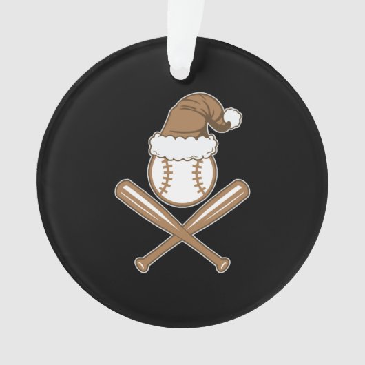 Baseball kerst ornament (voorkant)