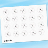 Baseball Kid Personalized Round Sticker