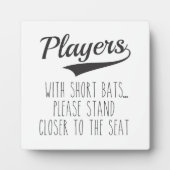 Baseball Kind Bathroom Funny Bathroom Sign. Fotoplaat (Voorkant)