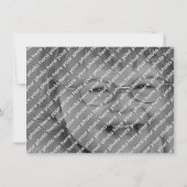 Baseball Kind: Birthday Party Blue Invitation Kaart (Achterkant)