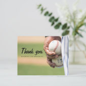 Baseball-klasse Simple Sporty Dank u briefkaart (Staand voorkant)