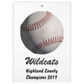 Baseball Klembord (Achterkant)