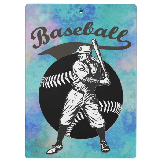 Baseball: klembord (Achterkant)