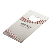 Baseball Kredietkaart Flessenopener (Achterkant Gekanteld)
