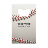 Baseball Kredietkaart Flessenopener (Achterkant)