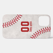 Baseball Lace Sport Thema Eigen naam Case-Mate iPhone Case (Achterkant (horizontaal))