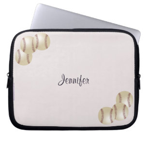 Baseball-laptop - Sleeve Bleek roze