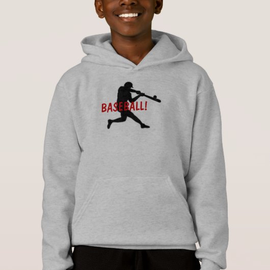 Baseball! Le Sweat - shirt à capuche de l'enfant (Devant)