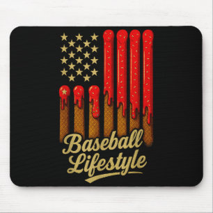 Baseball Leefstijl 101 Kleding Jeugd Baseball Drip Muismat