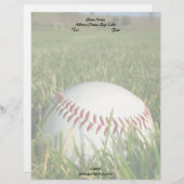Baseball letterhead persoonlijk briefhoofd (Voorkant / Achterkant)