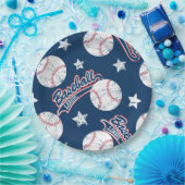 Baseball liga papieren bordje (Feest)