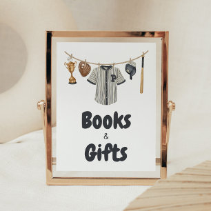 Baseball Little Slugger Baby shower Boeken & Gesch Poster