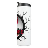 Baseball-Logo, Baseball Custom Name, Baseball Gift Thermosbeker (Geroteerd rechts)