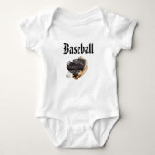 Baseball Logo en handschoenen, Romper (Voorkant)
