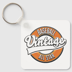 Baseball logo in vintage stijl. sleutelhanger
