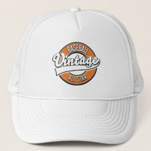 Baseball logo in vintage stijl. trucker pet