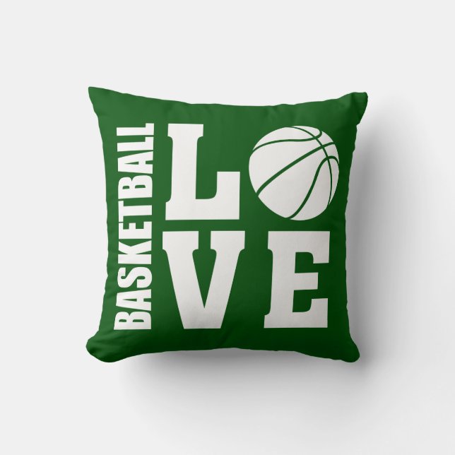 Baseball Love Green Kussen (Voorkant)