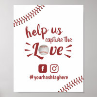 Baseball Love Sports Weddenschap Social Media Hash