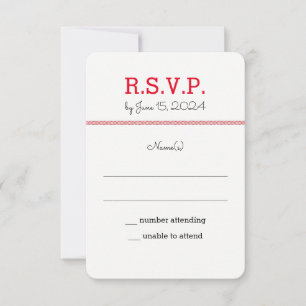 Baseball Love Wedding RSVP Kaart