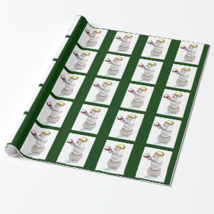 Baseball Lovers Kerstmis Cadeaupapier