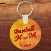 Baseball Ma Cute Personated Sleutelhanger (Achterkant)