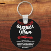 Baseball Ma Definition Sport Softball Sleutelhanger (Voorkant)