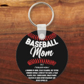 Baseball Ma Definition Sport Softball Sleutelhanger (Voorkant)