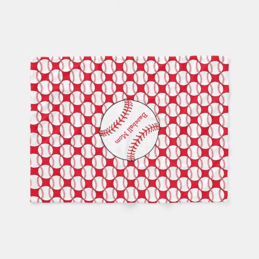 Baseball Ma Fleece Blanket (Voorkant (Horizontaal))