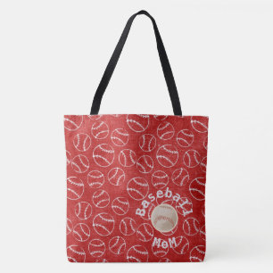 Baseball Ma Red Print Bag Tote Bag