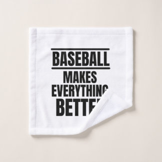 Baseball maakt alles beter washandje