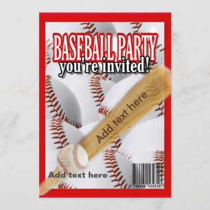 Baseball magazine wit en rood kaart
